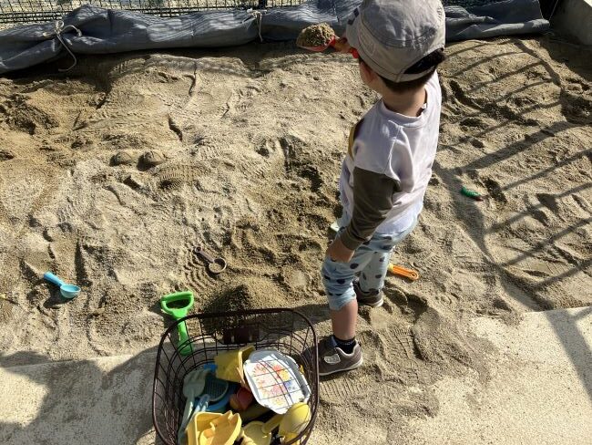 ふれあい緑地の砂場